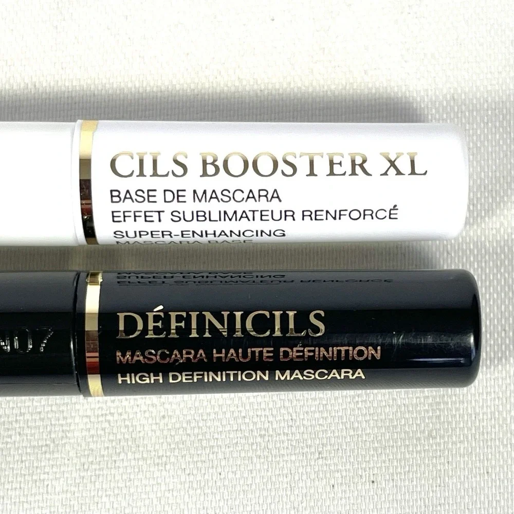 Lancome 9 Pc Makeup Sample Lot Mascara Primer Blush Lip Color‎ Compacts
